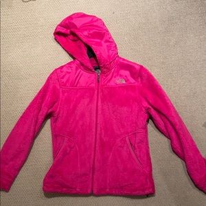 Women’s Medium North Face Fuzzy Fleece Jacket
